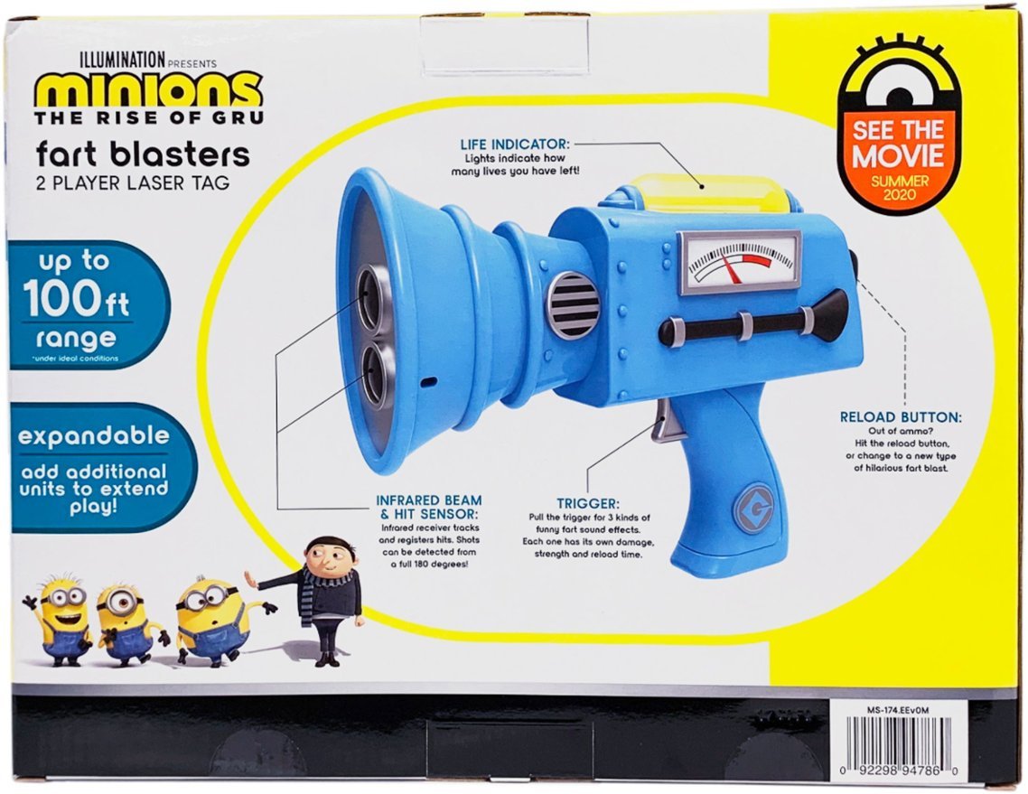Minions - Laser Game Fart Blasters pour 2 joueurs - flash vidéo