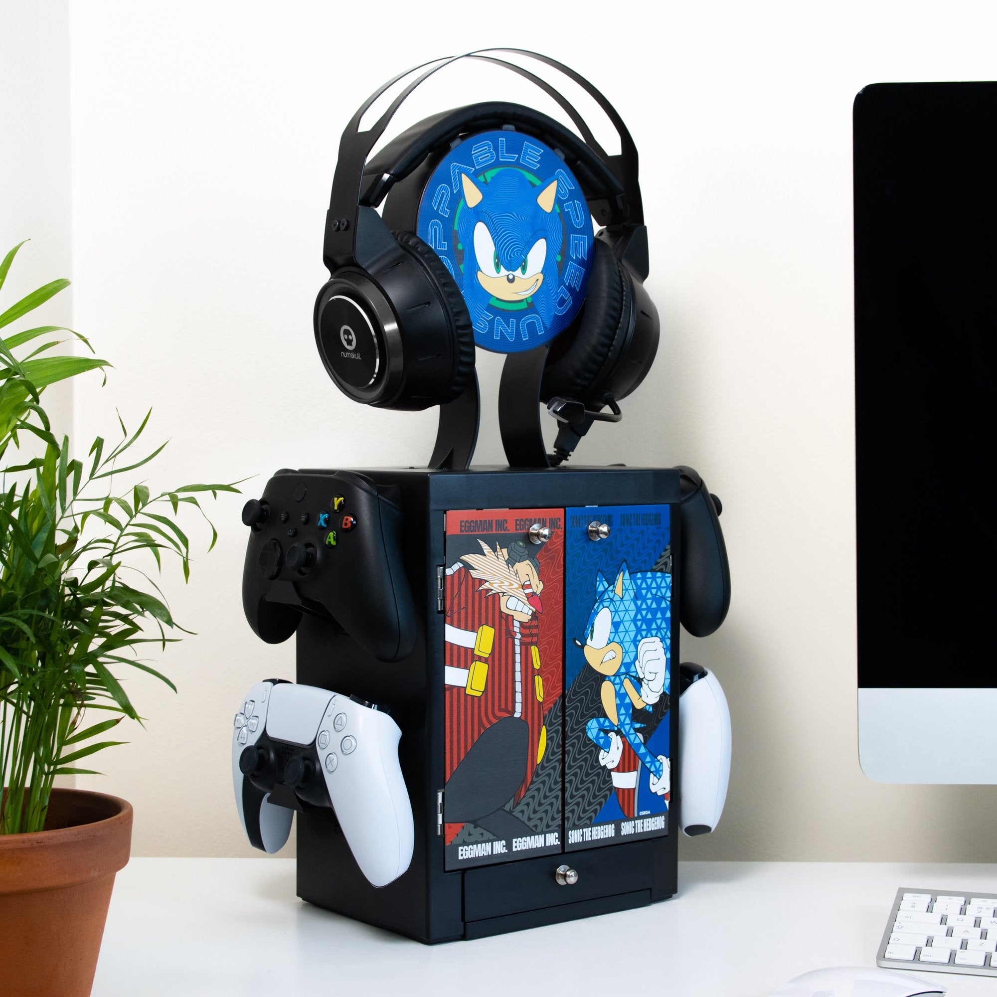 SEGA - Meuble de rangement officiel Sonic the Hedgehog pour gamer - flash vidéo