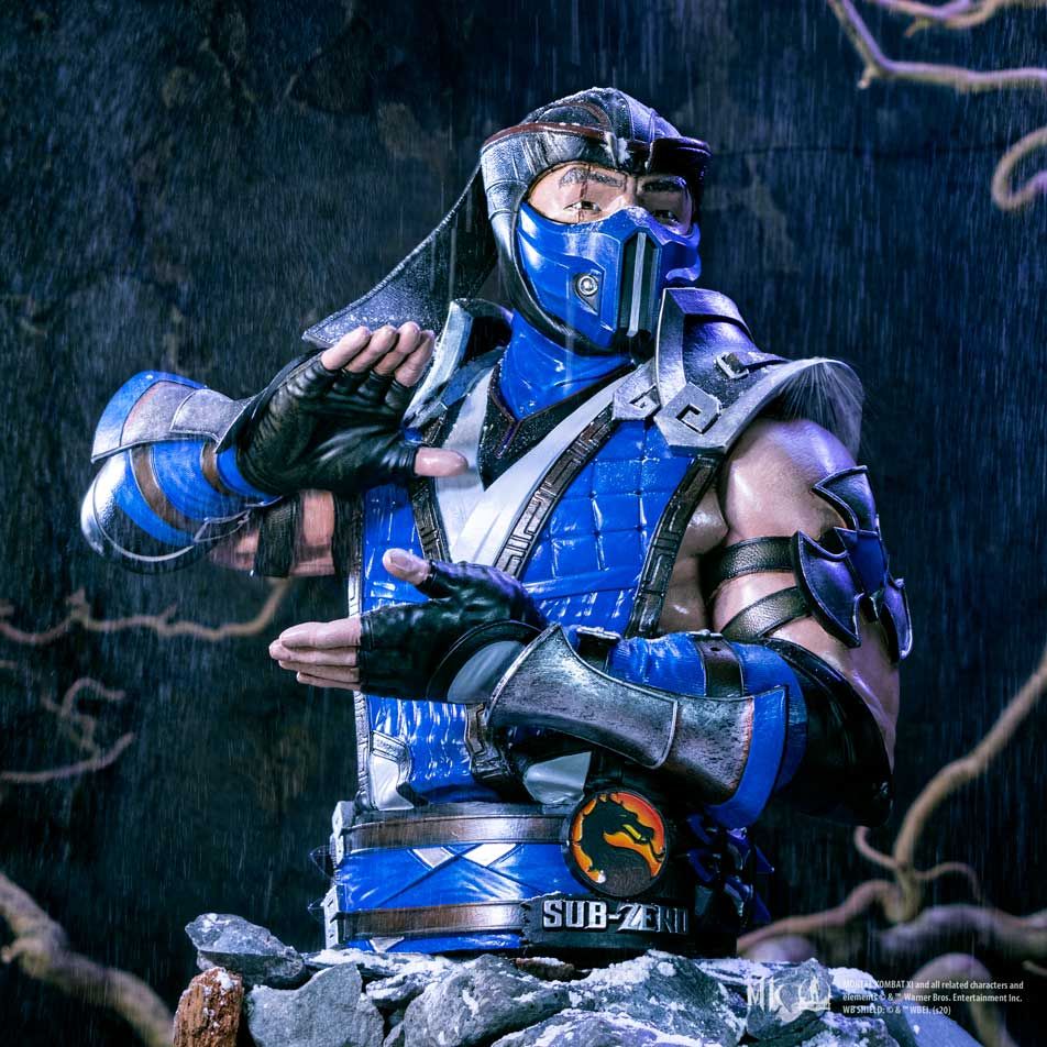 Mortal Kombat - Buste Sub-Zero 29.5cm - flash vidéo