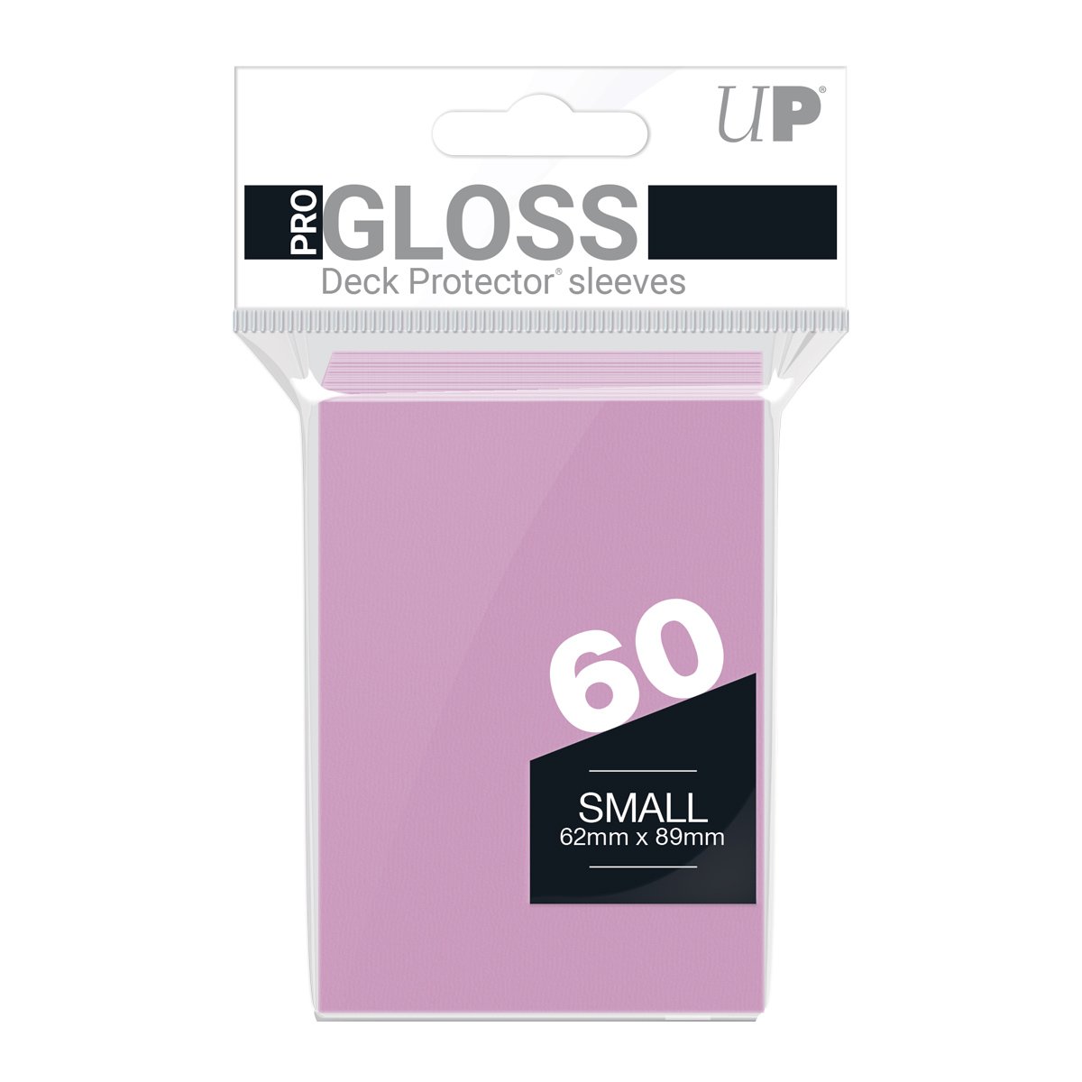 Ultra Pro - PRO-Gloss Sachet de 60 protèges cartes petit format Rose (62 x 89 mm) - flash vidéo