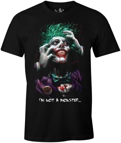 DC Comics - Batman - T-shirt Noir Hommes - Le Joker - S - flash vidéo