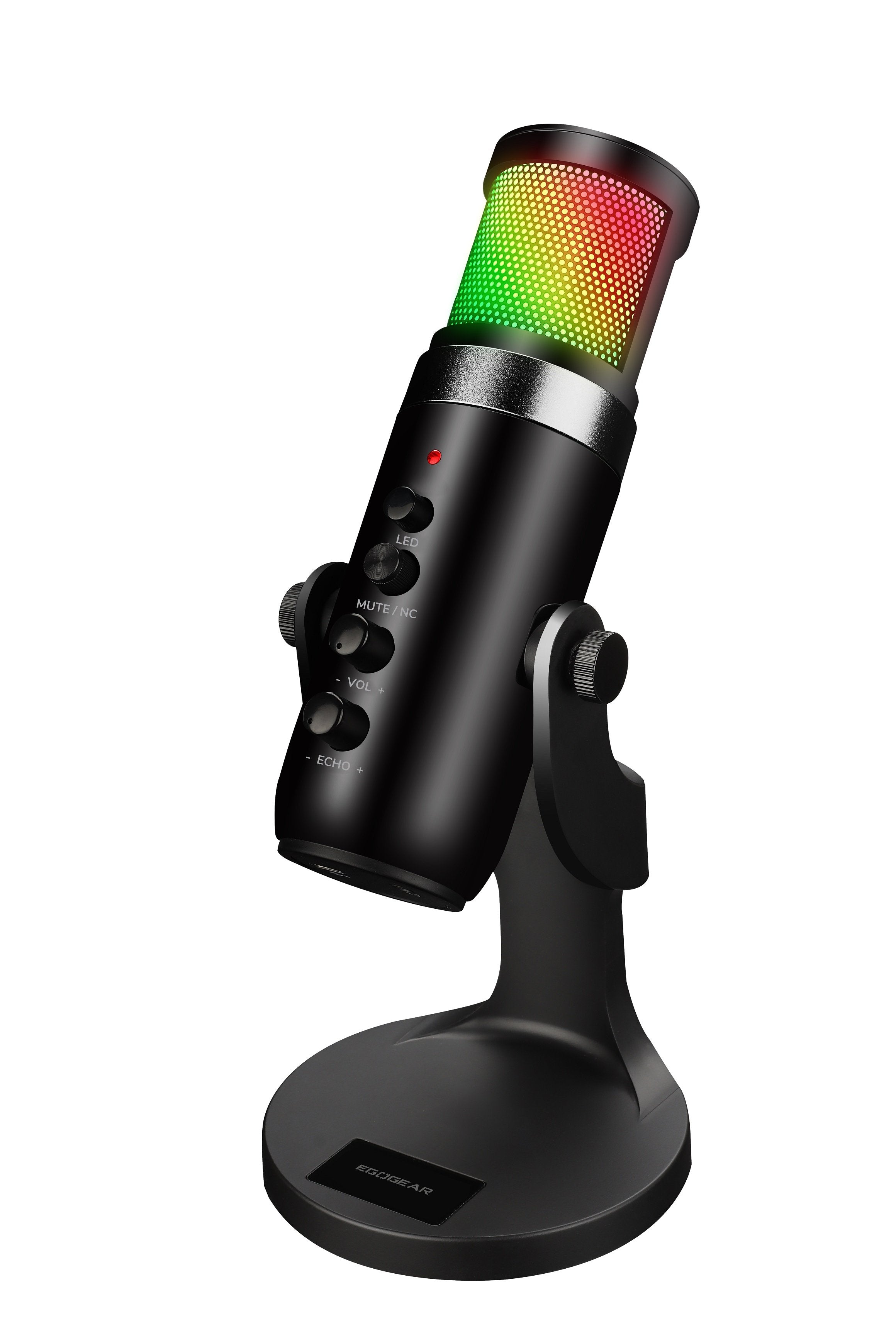 EgoGear - Microphone de streaming haut de gamme RGB SLI50 - flash vidéo