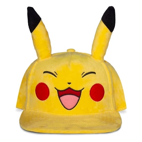 Pokémon - Casquette Snapback "Pikachu Joyeux" - flash vidéo