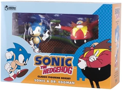 Sonic the Hedgehog - Coffret de figurines de Sonic et du Docteur Eggman au 1:16 - flash vidéo