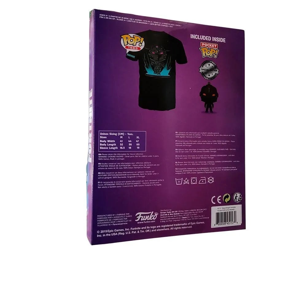 Funko Pocket Pop! & T-Shirt Fortnite Black Night - Size L ENG Merchandising - flash vidéo