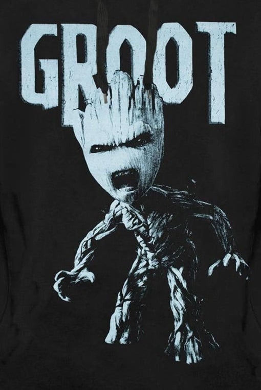 Guardians of the Galaxy - Angry Groot Black Hoodie S - flash vidéo