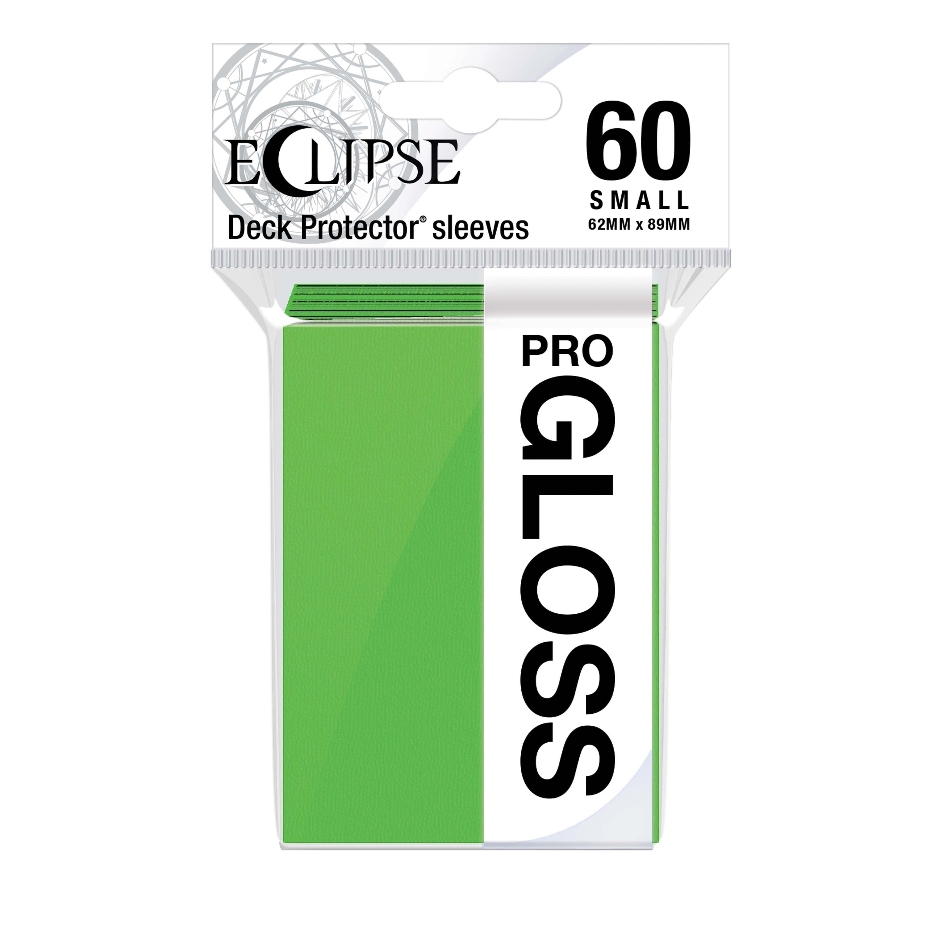 Ultra Pro - Eclipse Gloss Sachet de 60 protèges cartes petit format Vert Citron (62 x 89 mm) - flash vidéo