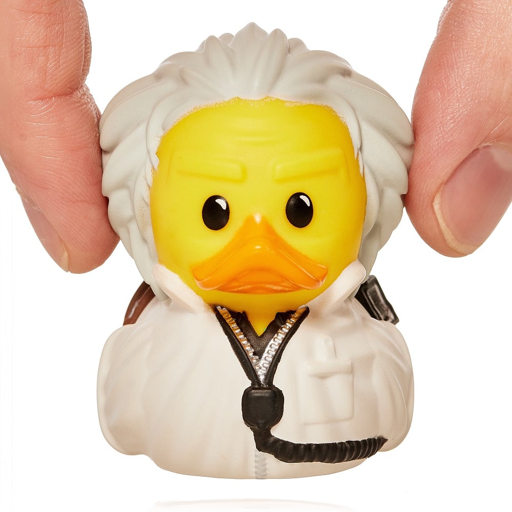 Numskull - Mini TUBBZ Canard de bain - Retour vers le Futur - Doc Brown (Édition baignoire) - 8cm - flash vidéo