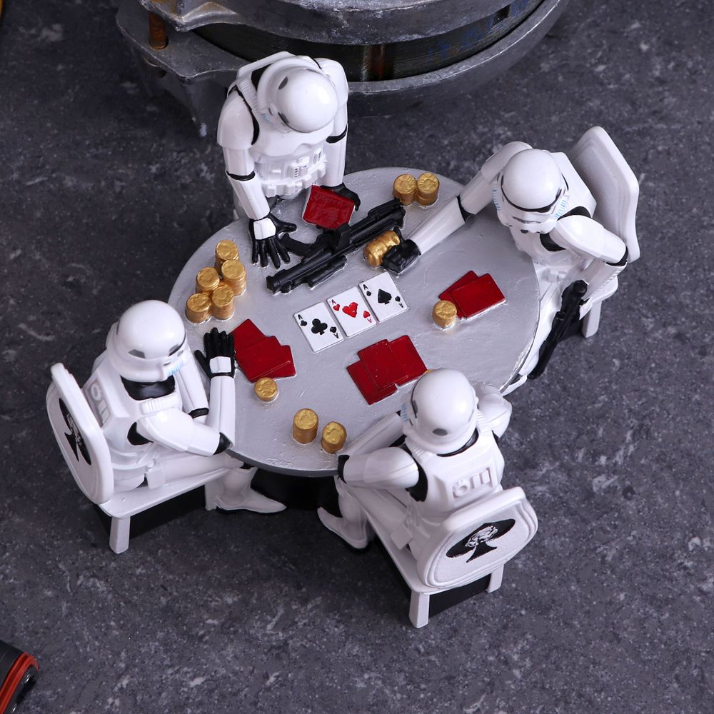 Star Wars - Diorama Stormtrooper "Poker Face" 18.3cm - flash vidéo