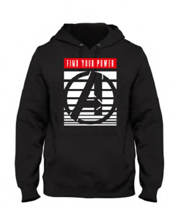Marvel - Avengers Logo Black Men's Sweat Hoodie - S - flash vidéo