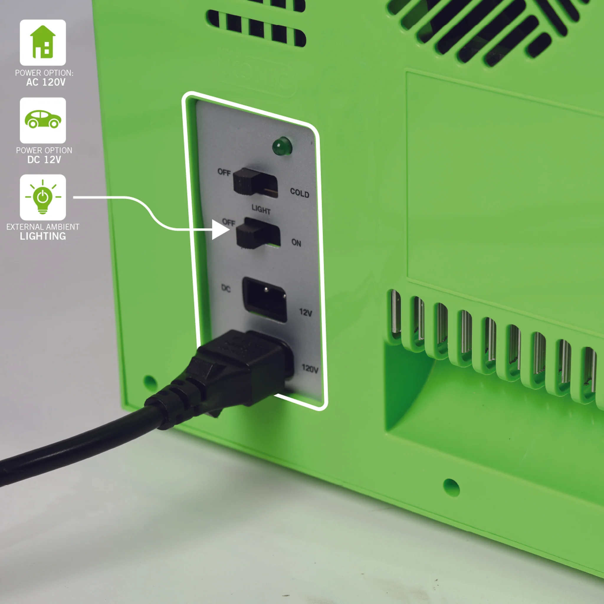 UKON!C - Minecraft - Mini réfrigérateur 6.7L (9 Cannettes) Bloc Creeper - flash vidéo