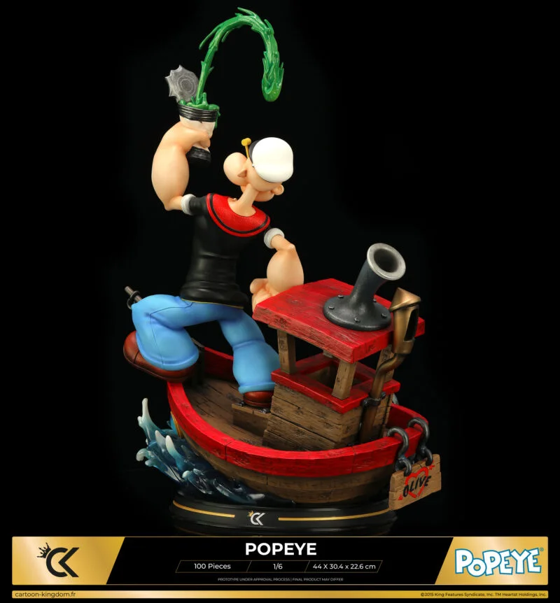 Cartoon Kingdom - 1:6 Statues - Popeye "Olive Version" Statue 44cm - flash vidéo