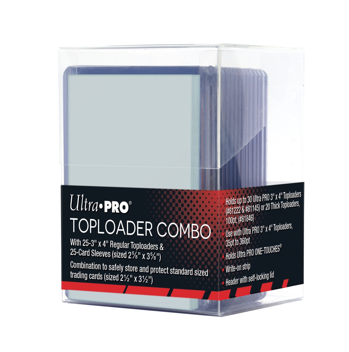 Ultra Pro - Protèges Cartes Standard Toploader Transparent Combo par 25 (63 x 88 mm) - flash vidéo