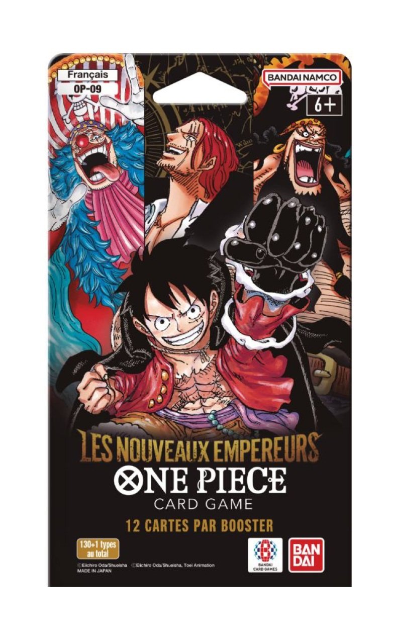 One Piece Card Game - Display de Pack de Booster OP-09 Les Nouveaux Empereurs (Display x24) - flash vidéo