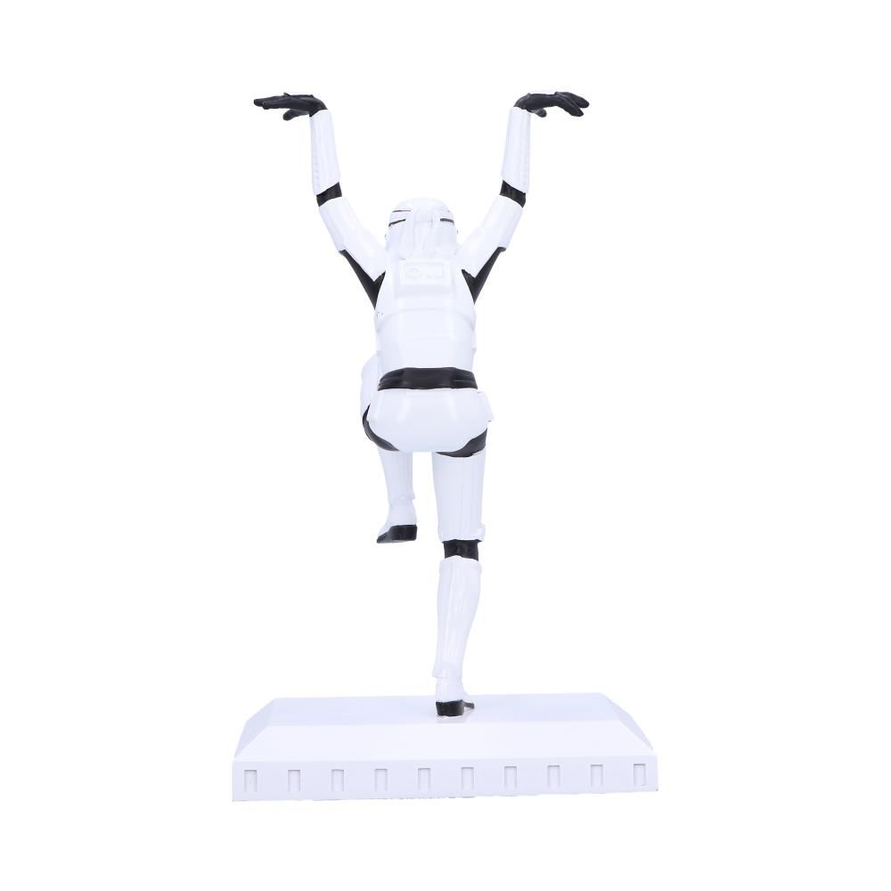 Star Wars - Statuette de Stormtrooper faisant le coup de pied de la grue 20.5cm - flash vidéo