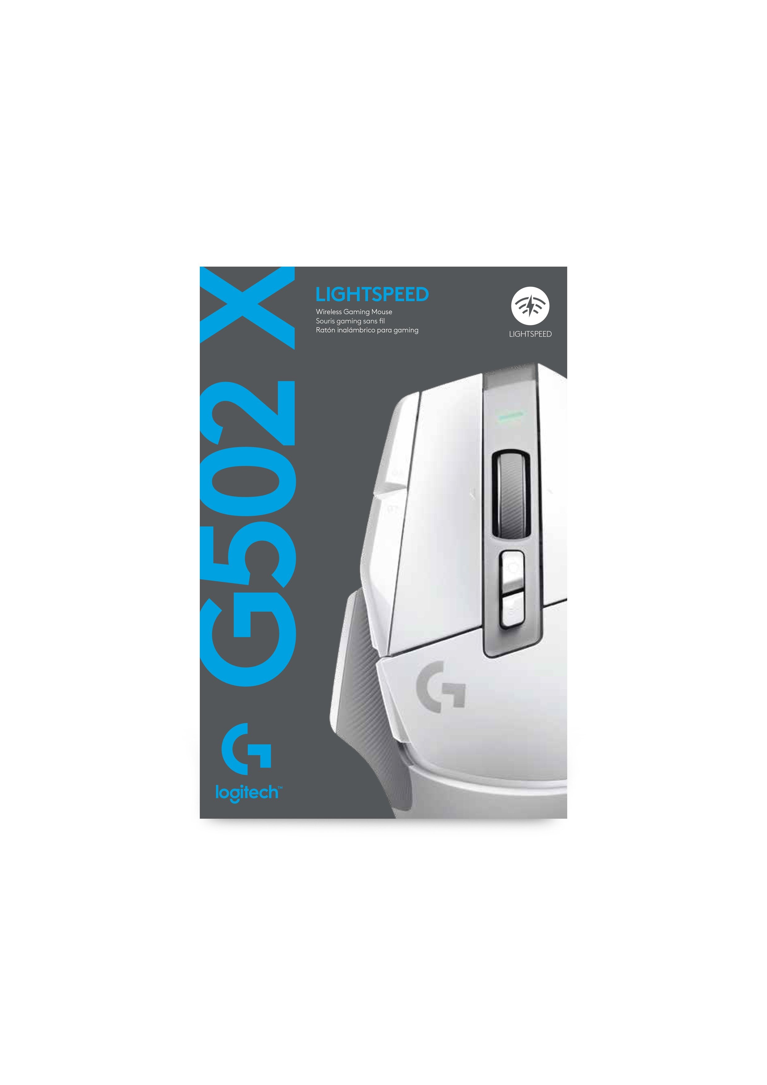 Logitech Souris de jeu sans fil G502 X Lightspeed Blanche pour PC (Windows/MacOS) - flash vidéo