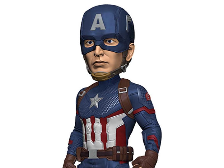 Marvel - Avengers Endgame Head Knocker Captain America 20cm - flash vidéo