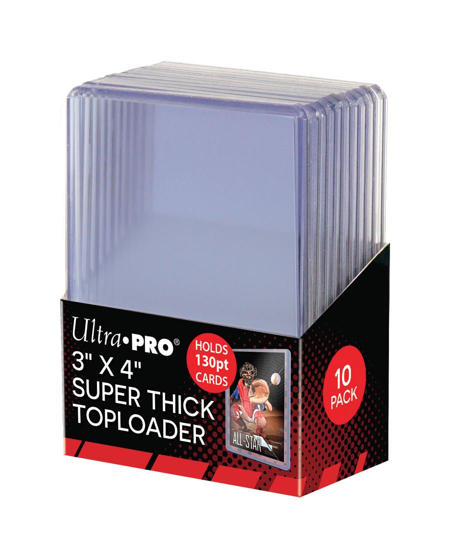 Ultra Pro - Protèges Cartes Standard Toploader Transparent et Super Épais par 10 (63 x 88 mm) - flash vidéo