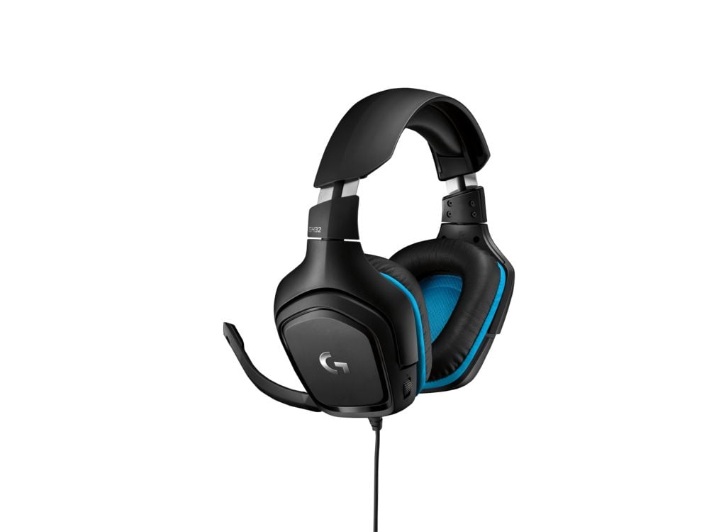 Logitech Casque de jeu filaire 7.1 Surround en similicuir G432 pour PC, PS4, Xbox One et Switch - flash vidéo