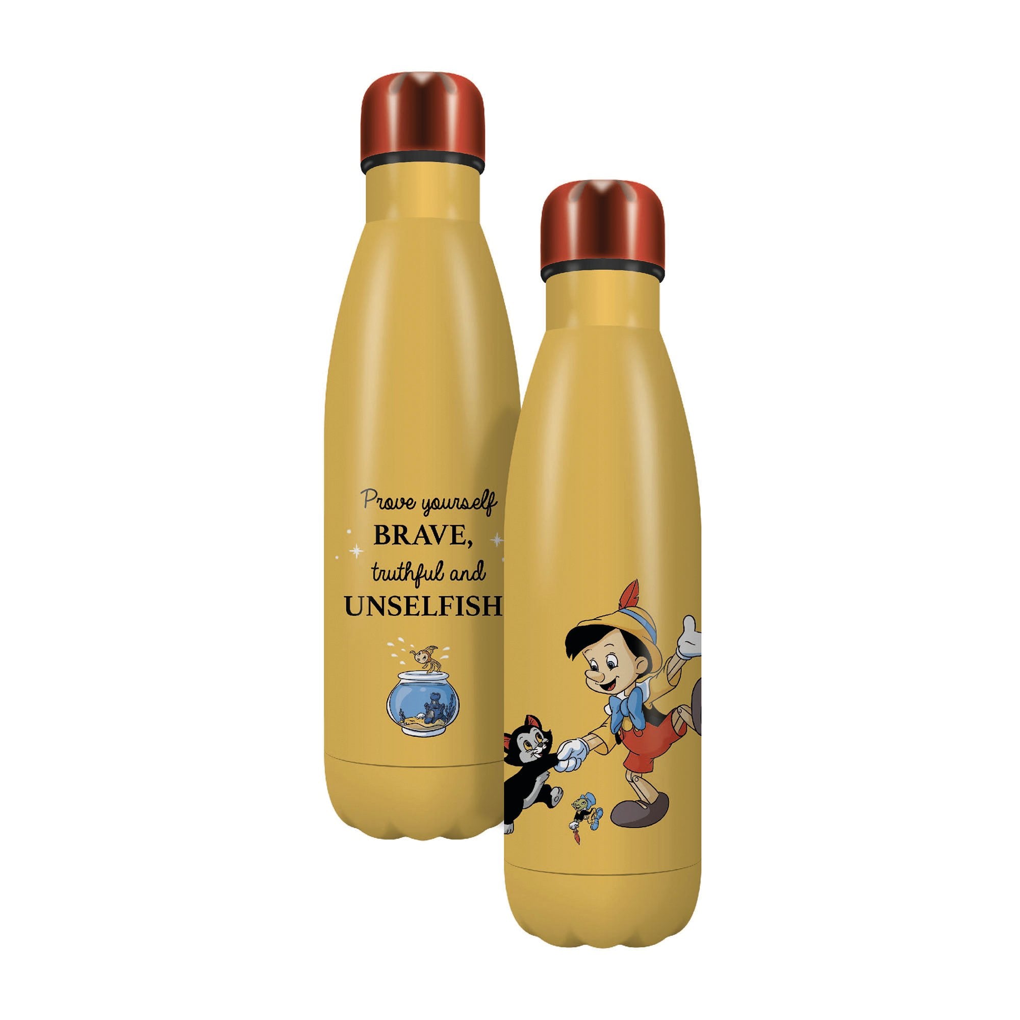 Disney - Pinocchio Bouteille d'Eau en Métal 500ml - flash vidéo
