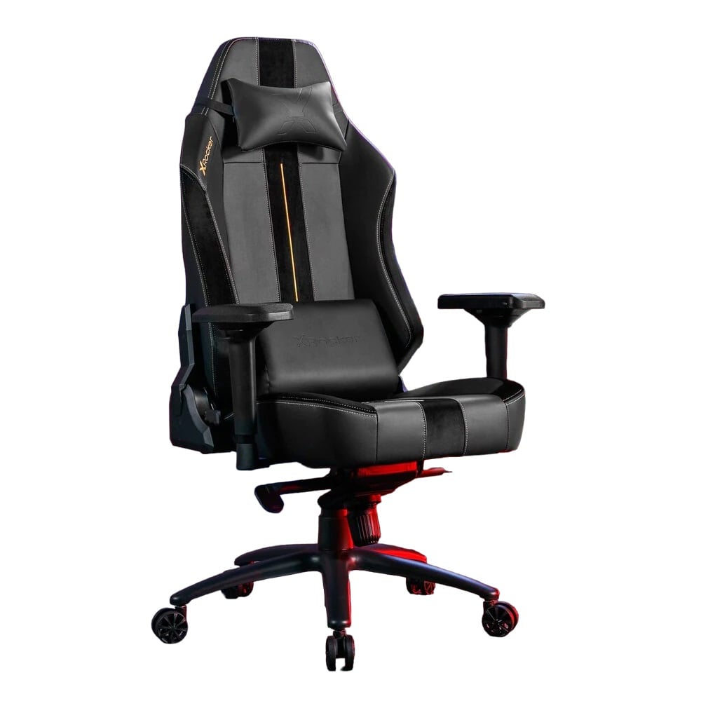 X Rocker - Chaise de bureau ergonomique Onyx Noire/Or - flash vidéo