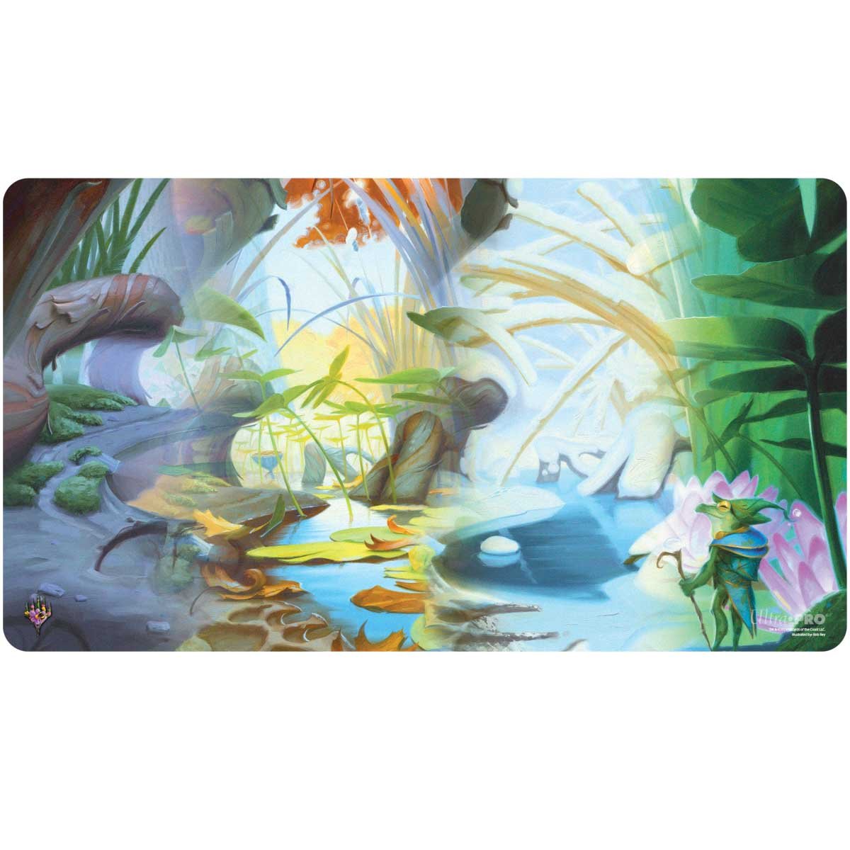 Ultra Pro - Magic: The Gathering - Bloomburrow - Tapis de jeu Terres de saison : Île (60 x 34 cm) - flash vidéo