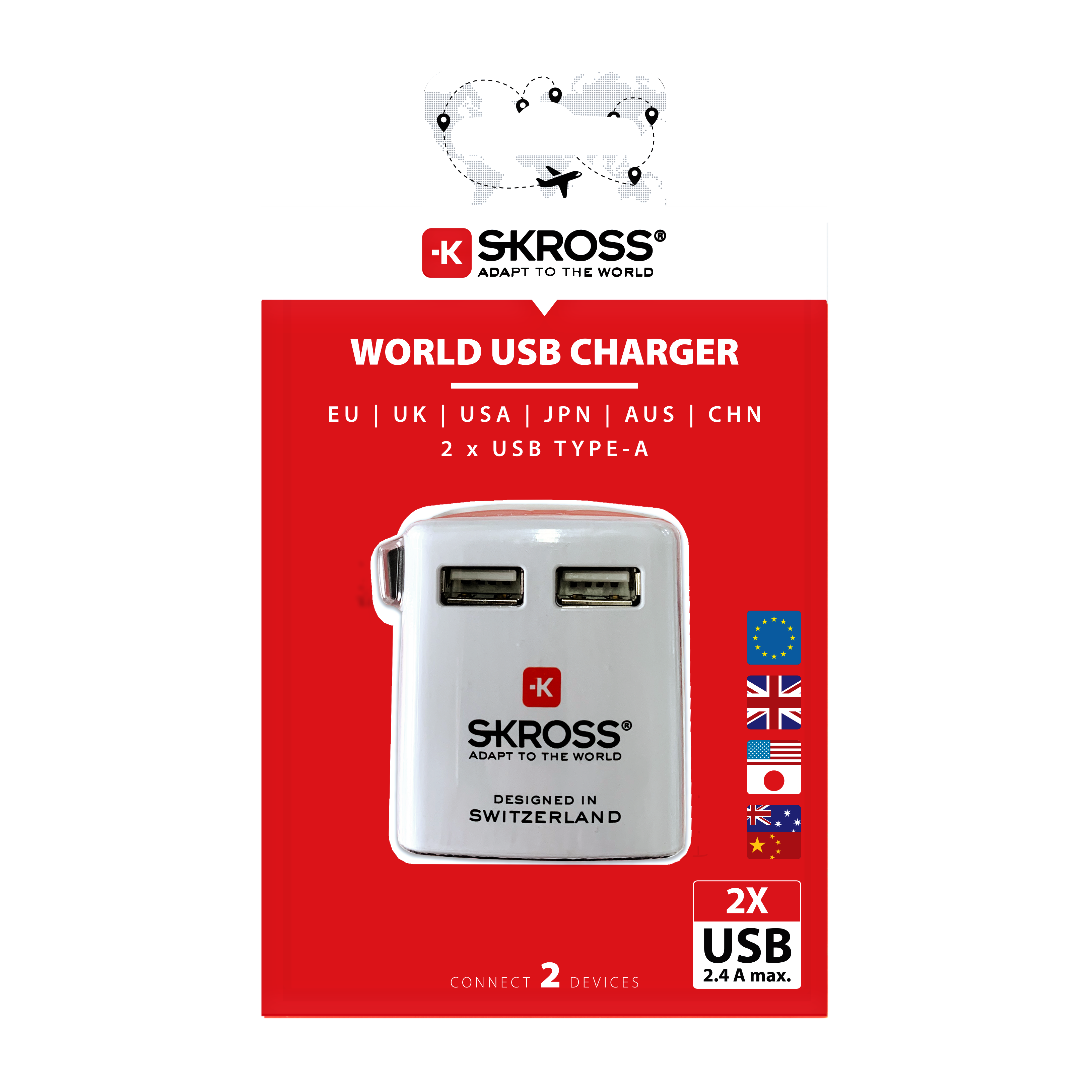 SKROSS - Travel USB Charger - flash vidéo