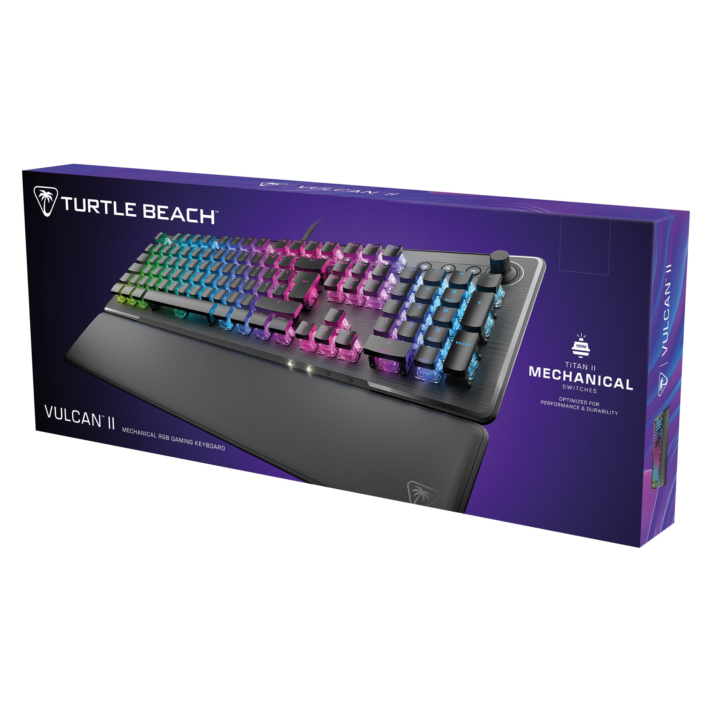 Turtle Beach - Clavier de jeu mécanique RGB Filaire Vulcan II Noir - Disposition Azerty FR - flash vidéo