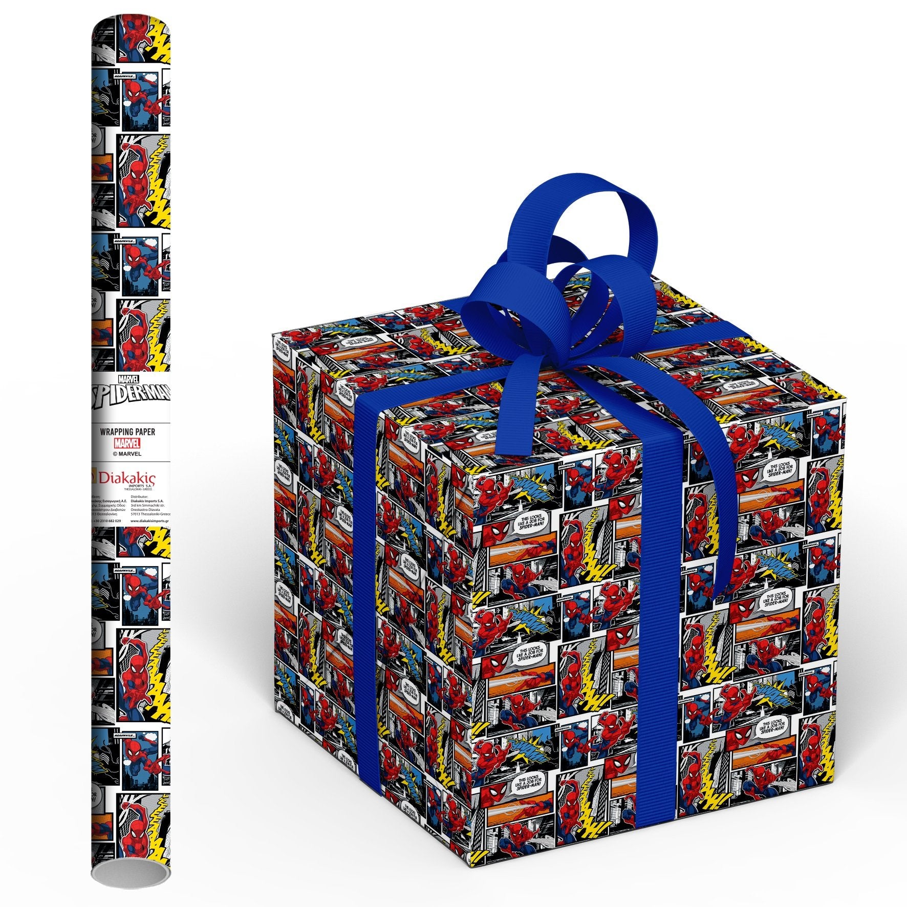 Marvel - Papier cadeau Spider-Man 70cm x 200cm - flash vidéo