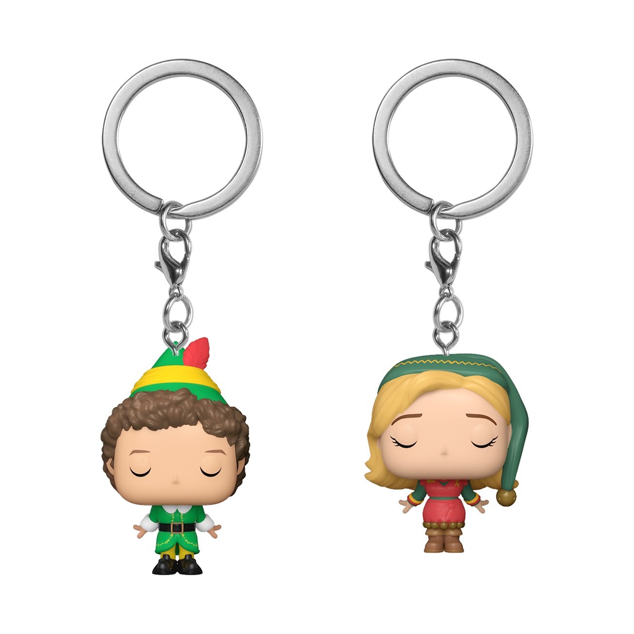 Funko Pocket Pop! Keychain 2-Pack: Elf - Buddy & Jovie - flash vidéo
