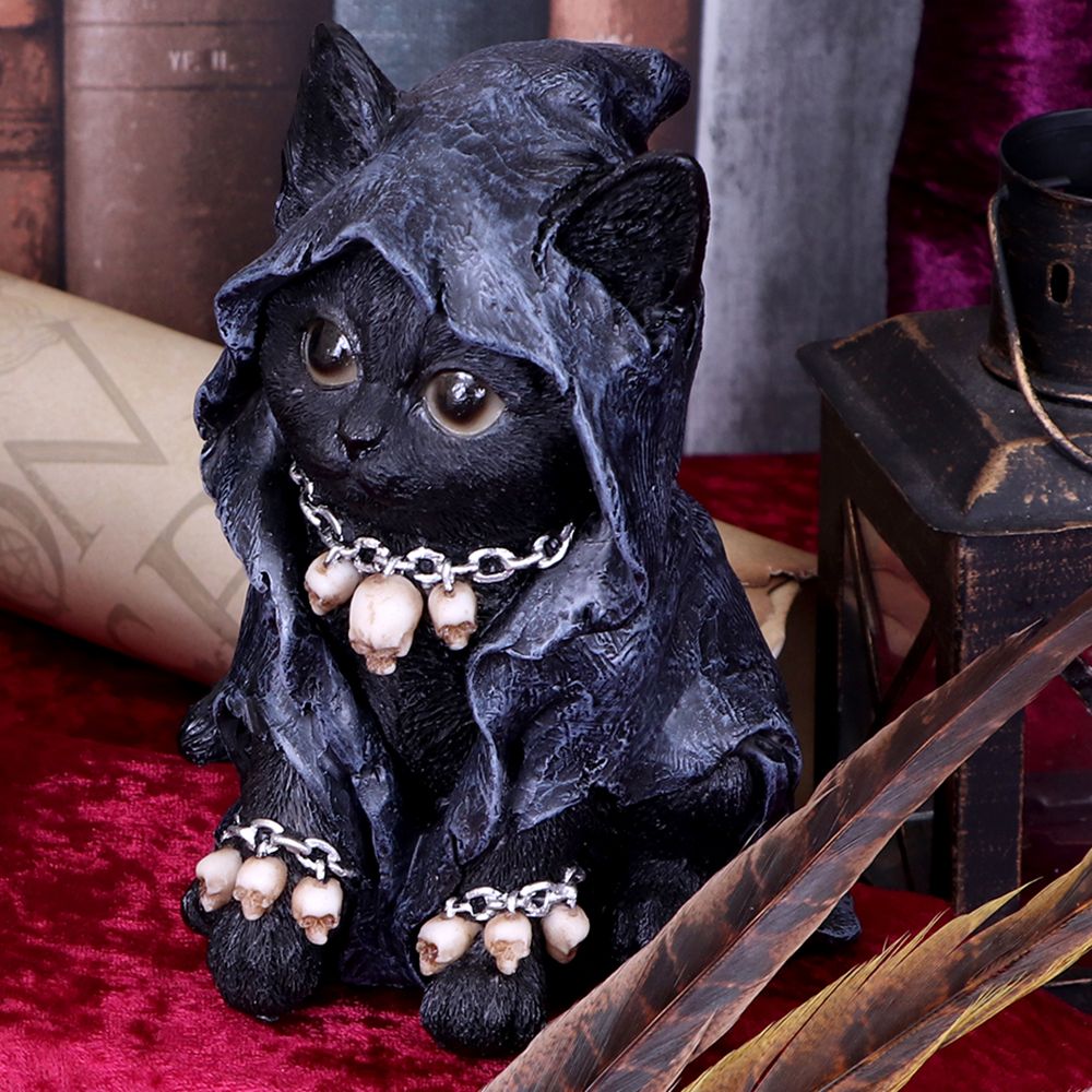 Reapers Feline - Figurine de chat faucheur masquée - flash vidéo