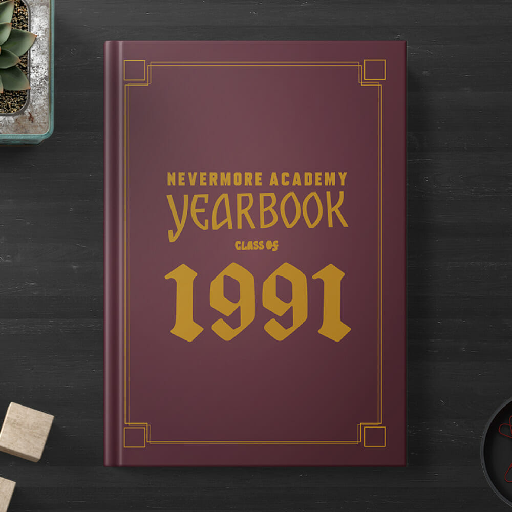 Netflix - Mercredi - Cahier A5 - Académie Nevermore - flash vidéo