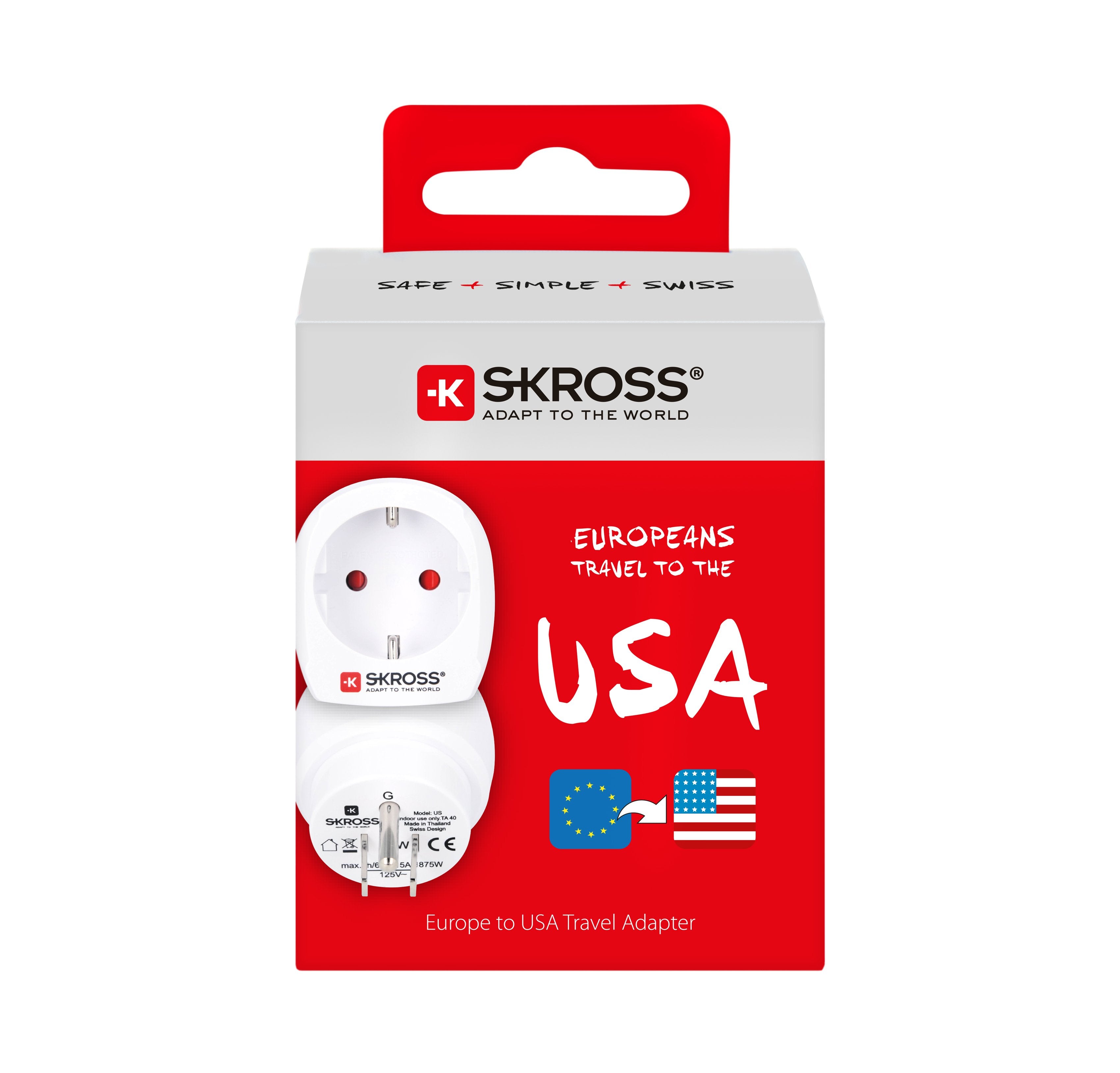 Skross Country Travel Adapter Europe to USA 2019 - flash vidéo