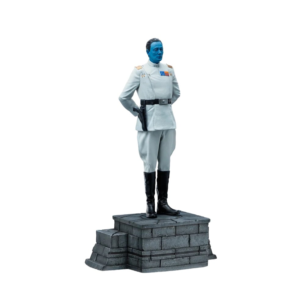 Iron Studios - Art Scale 1/10 - Star Wars : Ahsoka - Grand Admiral Thrawn Statue 24cm - flash vidéo