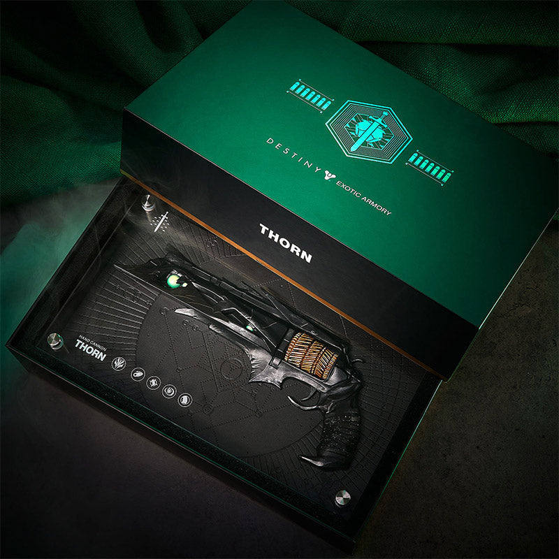 Numskull - Destiny 2 - Réplique d'arme exotique Thorn - 30cm - flash vidéo