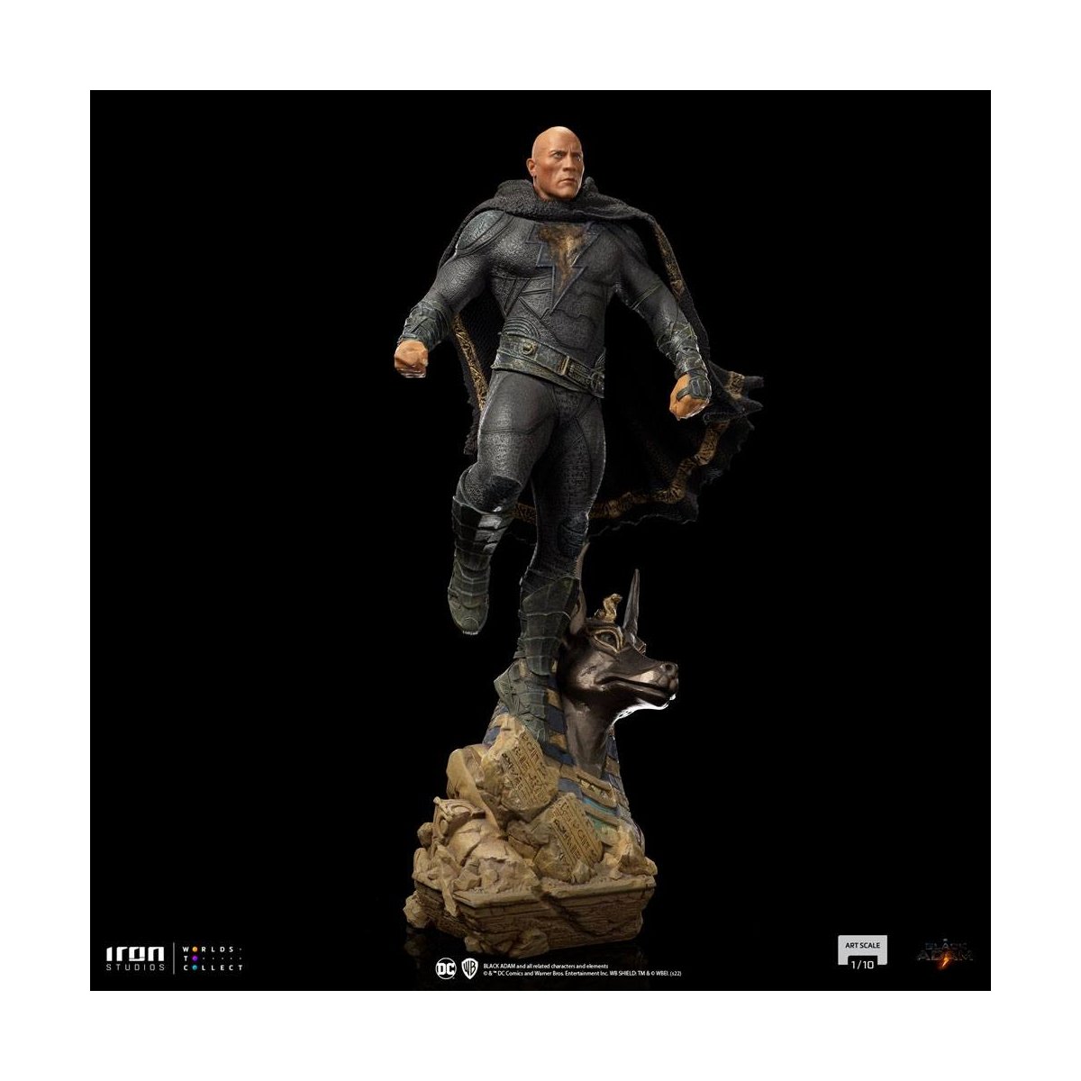 Iron Studios - Arts Scale 1/10 - DC Comics - Black Adam - Black Adam Statue 27cm - flash vidéo