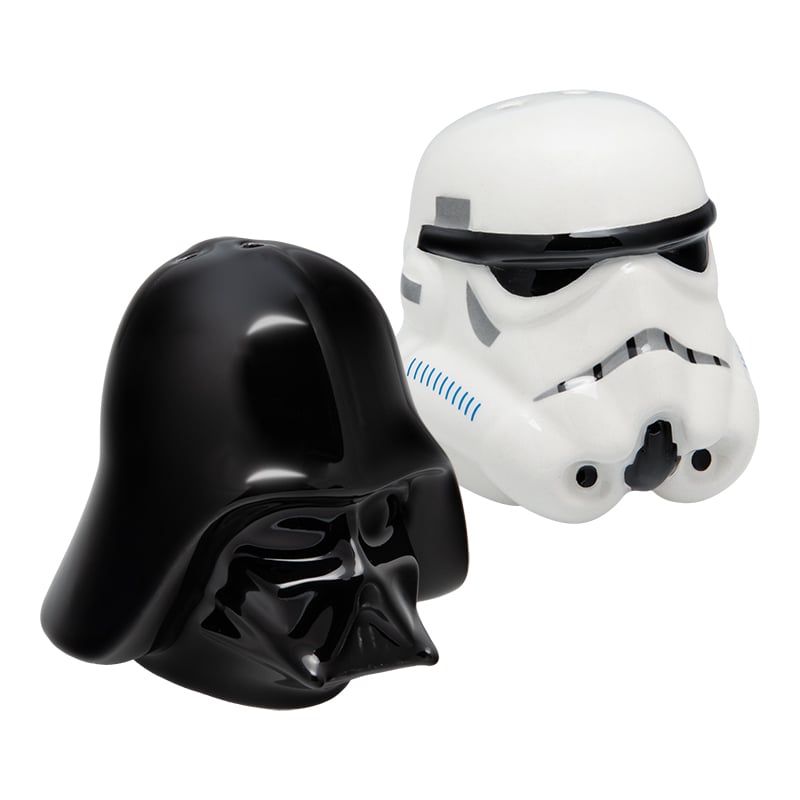Star Wars - Salière et poivrière en céramique Dark Vador et Stormtrooper - flash vidéo