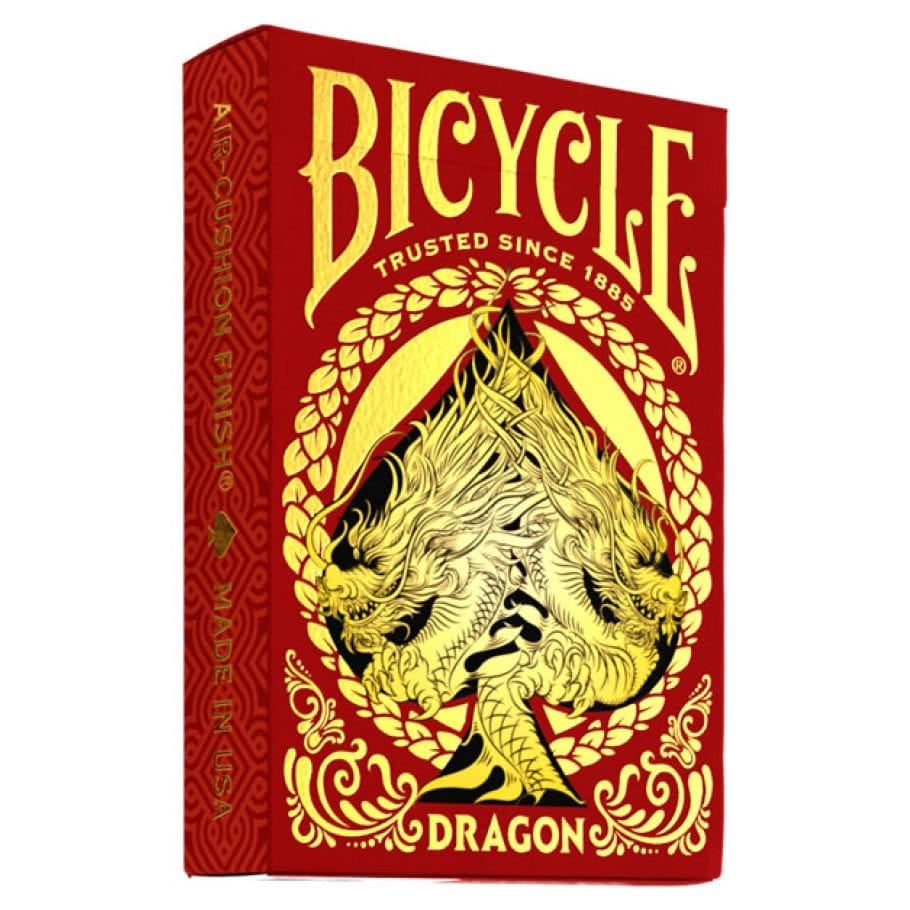 Bicycle - Carte de jeu Standard 54 pièce(s) Dragon Red - flash vidéo