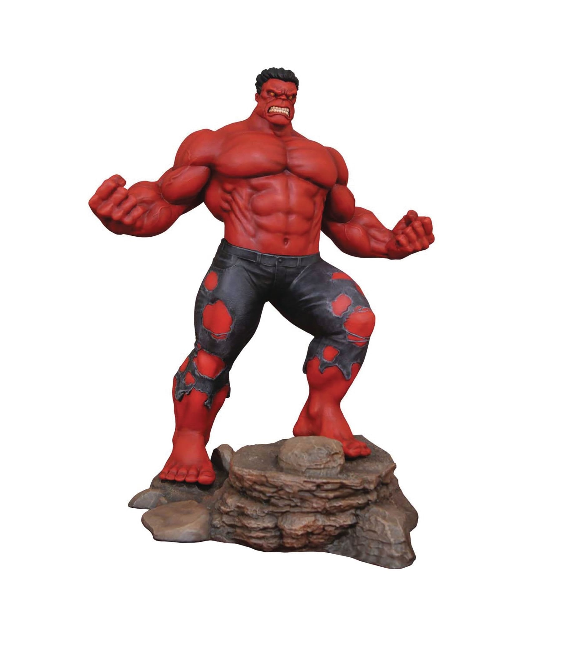 Diamond Select Toys - Marvel Gallery - Red Hulk Statue 25cm - flash vidéo