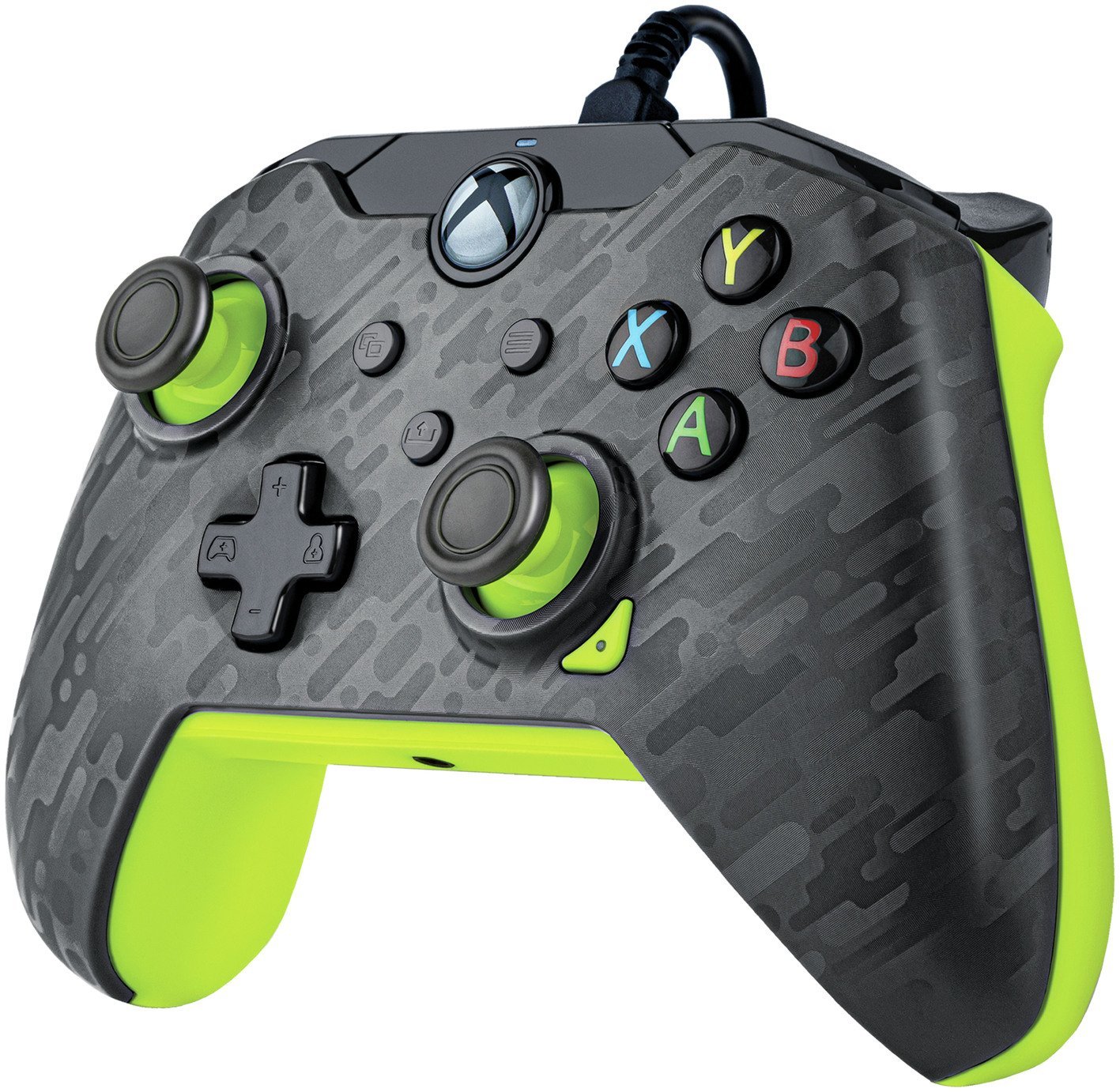 PDP - Manette de jeu filaire Electric Carbon pour Xbox Series X|S, Xbox One et Windows 10 - flash vidéo