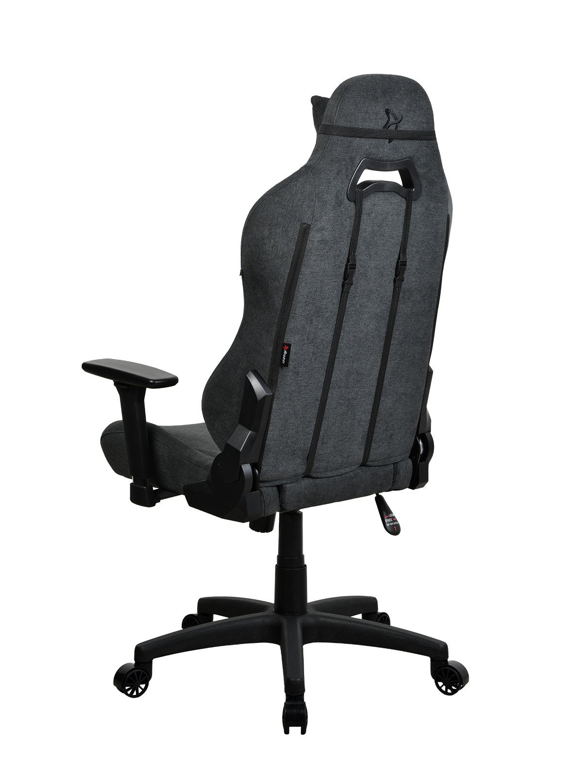 Arozzi Torretta - Chaise Gaming en tissu souple - Gris Sombre V2 - flash vidéo