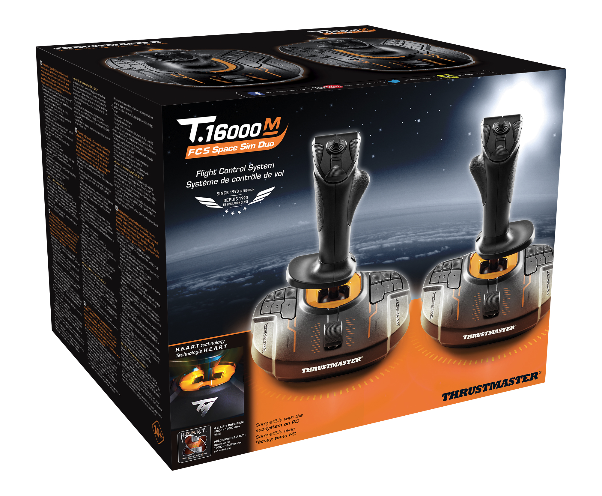 Thrustmaster T-16000M FCS Space Sim Duo Joystick - flash vidéo