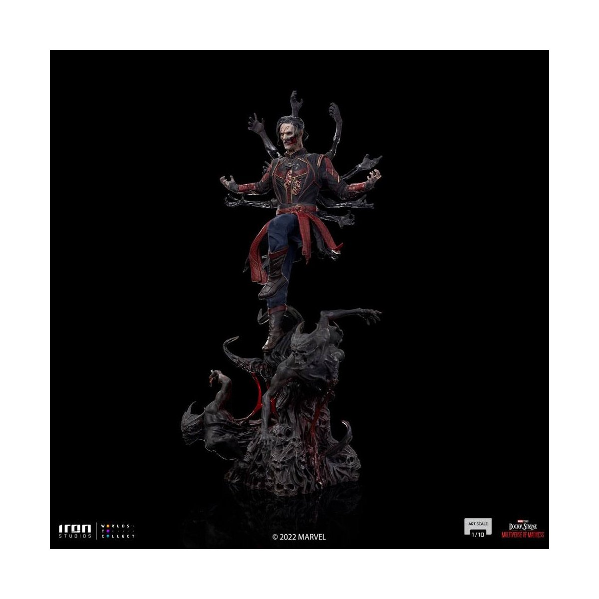 Iron Studios - Arts Scale 1/10 - Marvel - Doctor Strange in the Multiverse of Madness - Dead Defender Strange Statue 31cm - flash vidéo