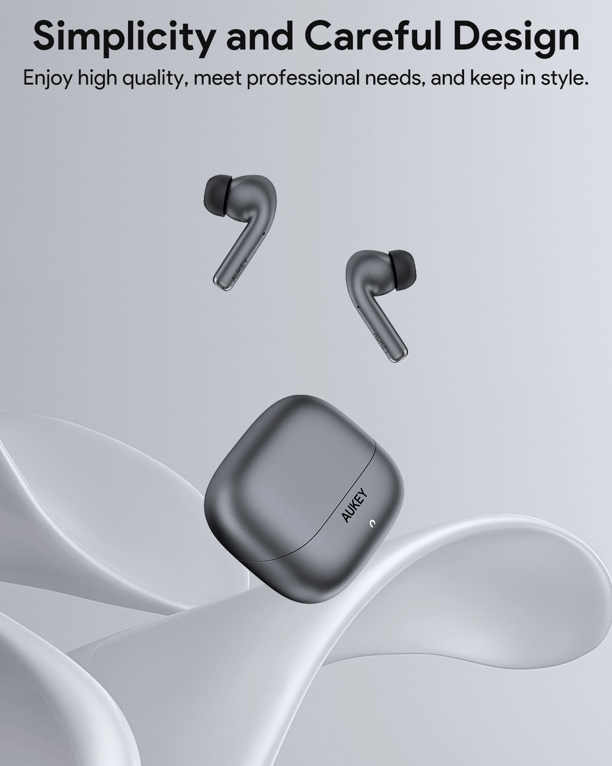 Aukey - Écouteurs sans fil connectés Beyond ANC Pro Noir - flash vidéo