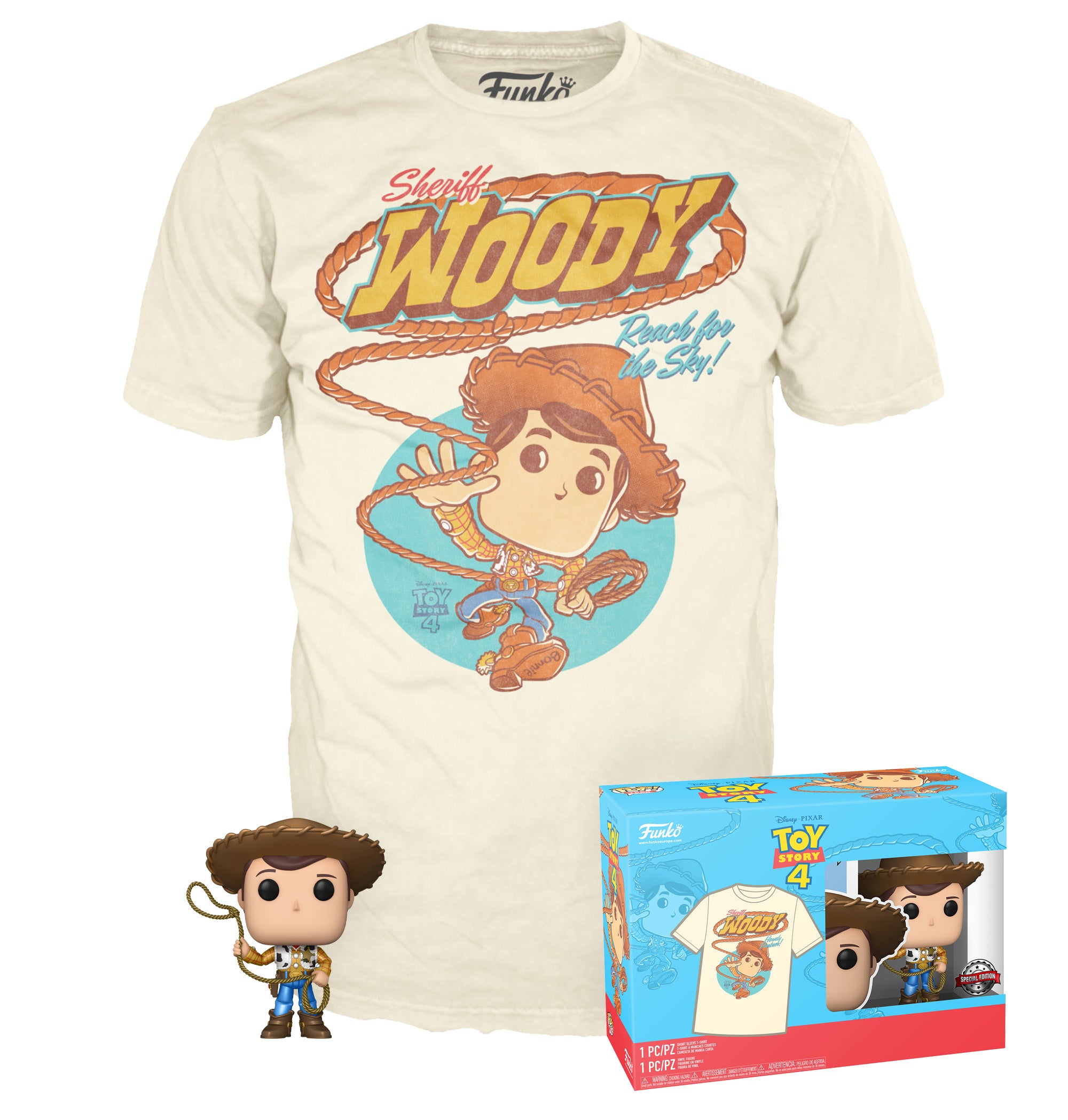 Funko Pop! & Tee - Disney Toy Story Woody Medium ENG Merchandising - flash vidéo