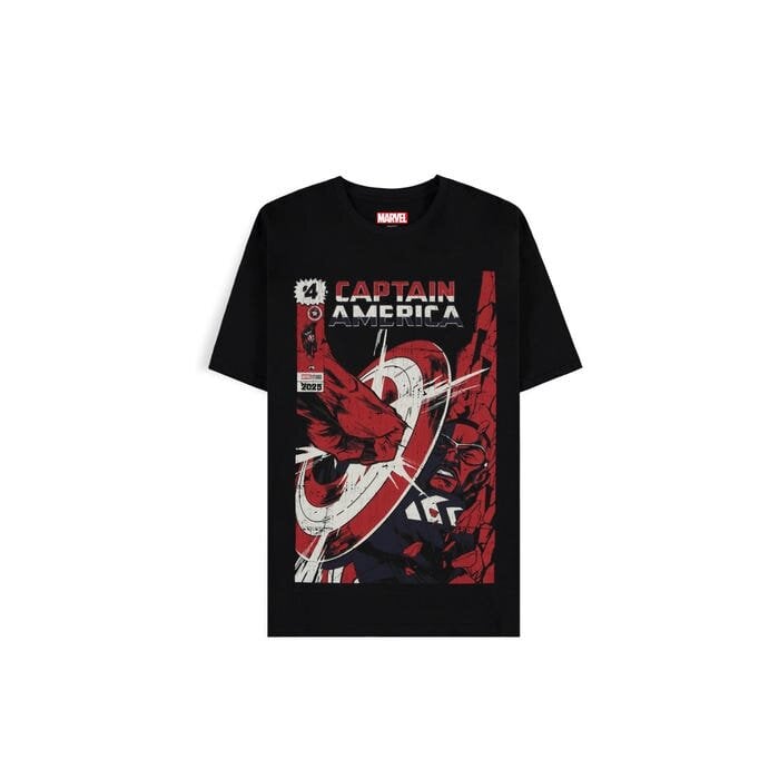 Marvel - Captain America - T-shirt Homme à manches courtes "Retro" - M - flash vidéo