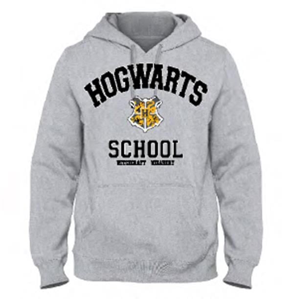 Harry Potter - Hogwarts School Grey Men's Sweat Hoodie - S - flash vidéo