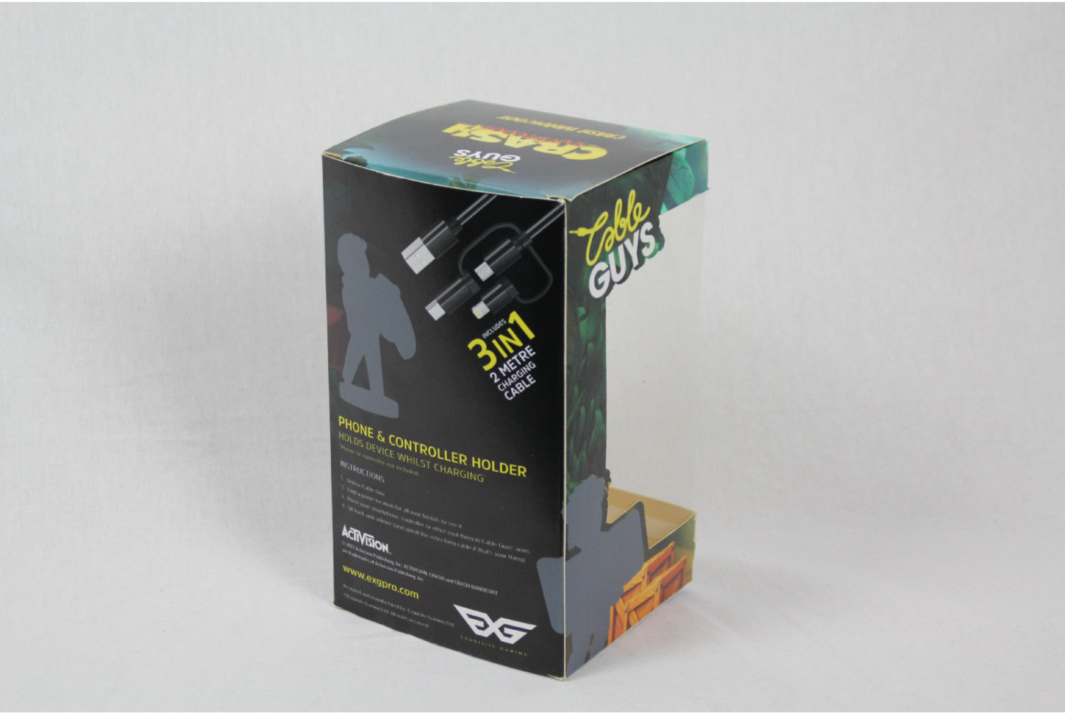 Cable Guys - Crash Bandicoot - Crash Support Chargeur pour Téléphone et Manette - flash vidéo