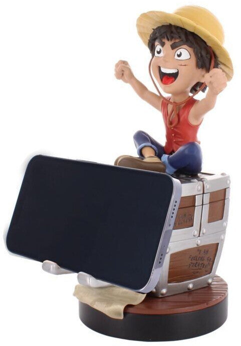 Cable Guys R.E.S.T - One Piece (Netflix) - Monkey D. Luffy Support pour Téléphone et Manette - flash vidéo