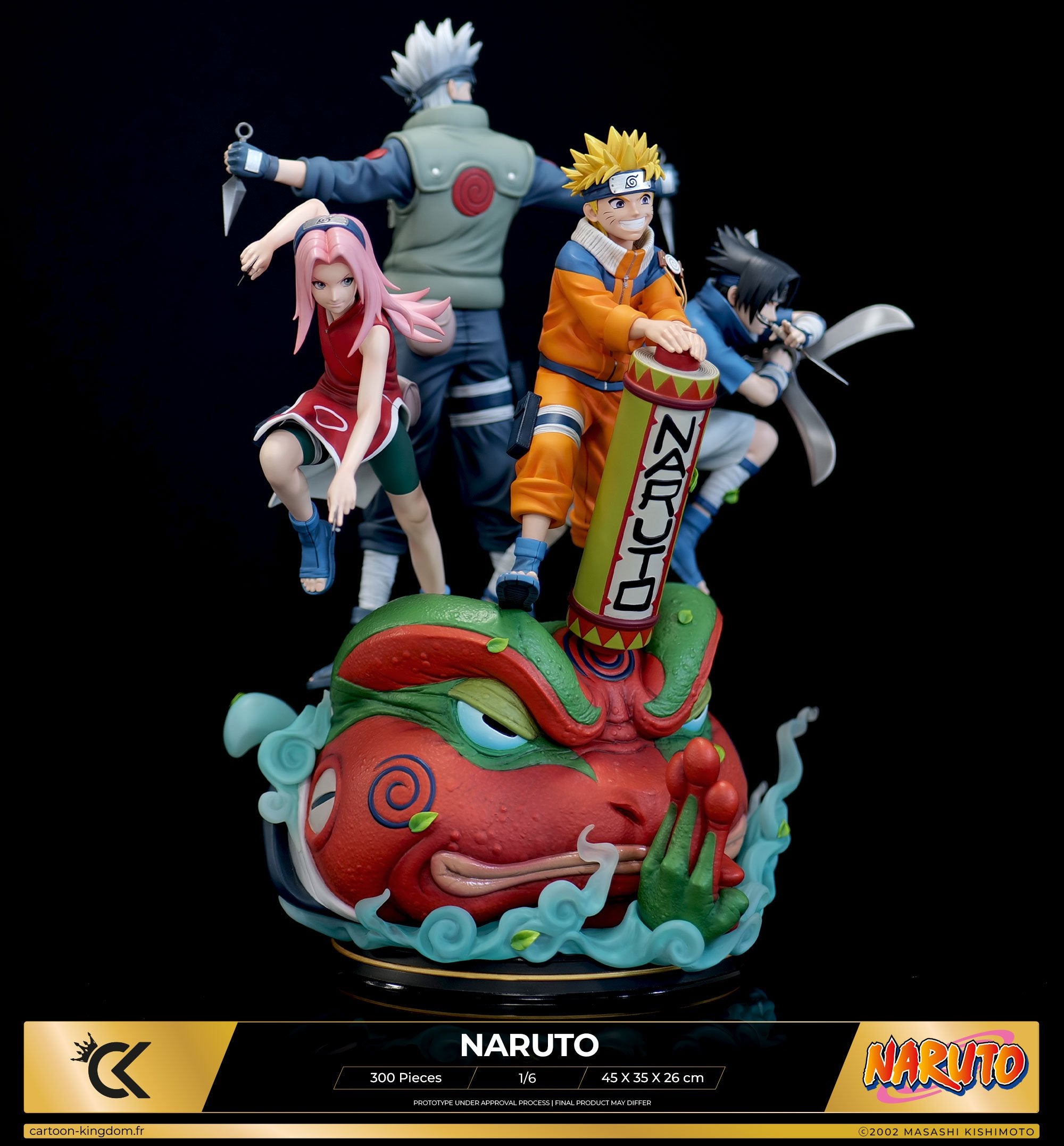 Cartoon Kingdom - 1:6 Statues - Naruto "Team 7" Statue 45cm - flash vidéo
